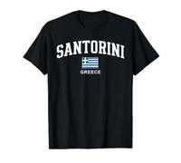 Santorini Greece Value Graphic T-Shirt, Men, Black, M