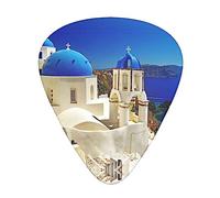 Santorini Greek Island Sea View Stolmx Guitar Pick Set - Full Print Design, 3 Thicknesses Available