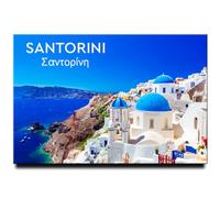 Santorini Island Fridge Magnet Greece Travel Souvenir Oia Town