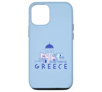 Santorini Island Greece Greek Orthodox Churches Minimalist Case for iPhone 12/12 Pro