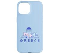 Santorini Island Greece Greek Orthodox Churches Minimalist Case for iPhone 15