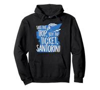 Santorini Travel Take The Trip Buy The Ticket Pullover Hoodie