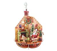 SANTORO Advent Christmas Countdown Calendar, 3D Pop Up - Deck The Halls - 25 Different Pieces For Each Day - Xmas Countdown Gift For Kids, Adults | 3D Freestanding Advent Calendar