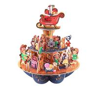 SANTORO Advent Christmas Countdown Calendar, 3D Pop Up - Elf Workshop - 25 Different Pieces For Each Day - Xmas Countdown Gift For Kids, Adults | Advent Calendar