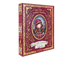 Santoro Gorjuss - Advent Calendar - Christmas Countdown Calender With 25 Surprises Including Notebooks, Pens, Paper Tape, Stationery And Enamel Pin - Gift For Girls, Kids - Merry and Bright