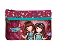 SANTORO Gorjuss Fairground Flat Bag with Pocket 'Fireworks', 23 x 15.5 x1.5 cm, Polyester, 2 Compartments