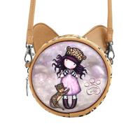 Santoro London Mini Round Gorjuss™ Purrrrrfect Love Crossbody Multicolor