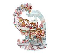SANTORO Pendulum, Christmas 3D Pop Up Greeting Card - Gingerbread Train - For Her, For Kids, For Family, Christmas