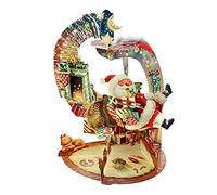 SANTORO Pendulum, Christmas 3D Pop Up Greeting Card - Hurry Down The Chimney - For Kids, Family, Christmas, Festive