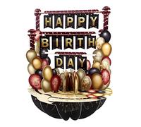 SANTORO Pirouette, 3D Pop Up Greeting Card - Birthday Balloons - Gift For Men, Women, Kids, Wife, Mum, Daughter, Family, Friends, Girl | Balloon Birthday Card