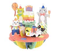 SANTORO Pirouette, 3D Pop Up Greeting Card - Birthday Cats - Gift For Kids, Her, Him, Mum, Wife, Daughter, Granddaughter, Birthday