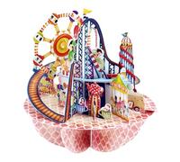 SANTORO Pirouette, 3D Pop Up Greeting Card - Fairground - For Her, For Kids, Birthday, Celebration, Fun | Carnival, Funfair, Caroussel, Theme Park, Amusement, Circus, Waterpark