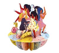 SANTORO Pirouette, 3D Pop Up Greeting Card - Girls Just Wanna Have Fun - Women's Day, Galentine's Day, Girl Power, Let's Dance, Girl Squad - For Her, For Girls, For Mum, Birthday, Celebration