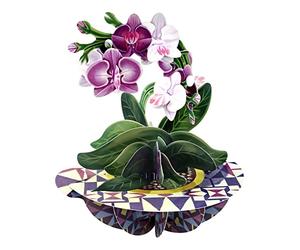 SANTORO Pirouette, 3D Pop Up Greeting Card - Orchid - Birthday Gift for Her, Mum, Daughter, Wife, Girlfriend | Anniversary, Thinking of You, Thank You Card | Flower Card For Mother's Day