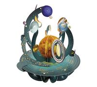SANTORO Pirouette, 3D Pop Up Greeting Card - Solar System - For Kids, For Him, For Her | Space Card For Birthday