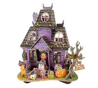 SANTORO Pop and Build - Halloween Countdown Calendar | Party Decoration | Table Centerpiece - 3D Pop Up - 7 Day Countdown with Different Pieces for Each Day - Gift for Kids and Adults