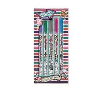 SANTORO - Set of 5 Gorjuss Fairground Carousel Shiny Gel Pens 8.7 x 19 x 1.5 cm, Multicoloured (1126GJ01)