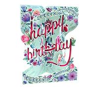 Santoro Swing 3D Pop-Up Greeting Card, Happy Birthday Floral
