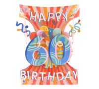 SANTORO Swing Card, 3D Pop Up Greeting Card - 60 - Happy Sixtieth Birthday | Sixty | For Her, For Him, Birthday Celebration, Congratulations, BDAY, Party