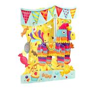 SANTORO Swing Card, 3D Pop Up Greeting Card - Pinata!! - Birthday Celebration for kids, family, fun!