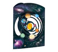 SANTORO Swing Card, 3D Pop Up Greeting Card - Solar System - For Kids, Him, Her, Boys, Daughters | Space Card For Birthday | Gifts For Space Enthusiasts