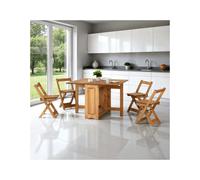 Santos Butterfly Dining Set Natural Wax - Dining Table with 4 Chairs