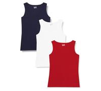santos vertriebs gmbh Bd161 Tank Top, White, Blue, Red, M Women