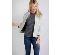 Santosh Cropped Macaroni Kimono Cardigan Weird Fish Ecru 12