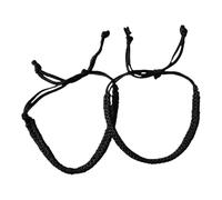 Santosh Jewellers™ Kala Dhaga Raksha Sutra Nazar Dhaga Evil Eye Protection Thread Religious Silk Thread Adjustable Knot, Suitable For Every Wrist Size (Black) (Pack of 2)