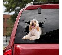 SANTPOT Cockapoo Car Decals, Dog Car Stickers Pack Of 2 - Realistic Cockapoo Stickers For Car Windows, Walls Series 64 Size 10" X 10"