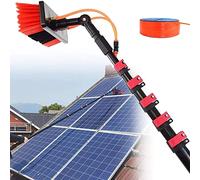 SANTUNK 3.6-10.8M Telescopic Cleaning Brush Water Fed for Solar Panels Window Cleaning Pole Hose Fed Multi-angle Telescopic Extension Pole Cleaning Kit (7.2M)