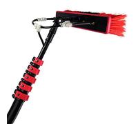 SANTUNK 3.6-10.8M Window Cleaning Pole Water Fed Pole Kit Telescopic Brush Extendable Window Squeegee Washer Roof Cleaner Glass Outdoor Solar Panel (10.8M/36FT)
