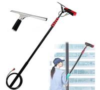 SANTUNK 3.6m-10.8m Window Cleaning Kit with Extension Pole, Water Fed Pole Brush System,Telescopic Window Cleaning Tools, Extendable pole with Squeegee, Window Cleaning Water Fed Poles (5.4M)