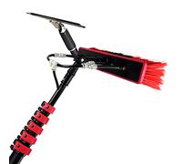 SANTUNK 3.6m-10.8m Window Cleaning Kit with Extension Pole with Squeegee, Water Fed Pole Brush System,Telescopic Window Cleaning Tools, Window Cleaning Water Fed Poles (6M)