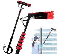 SANTUNK 3.6m-10.8m Window Cleaning Water Fed Poles, Window Cleaner Kit, Water/Hose Fed Pole, Window Cleaning Brush Equipment, Cleaning Photovoltaic and Solar Panels (5.4M)