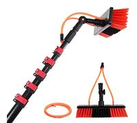 SANTUNK Water Fed Telescopic Brush 3.6 - 10.8M, Window Cleaning Pole, Solar Panel Cleaning Equipment, Extendable Cleaner Conservatory Roof (3.6M)