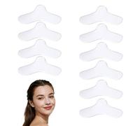 SANTUO 10 PCS Pads for CPAP Machine, Silicone Gel Nose Bridge Pads and Mask Liners, Comfortable Nose Pad Protector for Mask and Breathing Machine Accessories, Enhanced Fit and Comfort