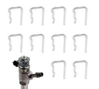 SANTUO 10Pcs Injector Leak Off Clips Common Rail Injector Leak Off Retaining Clips Compatible with Peugeot Compatible with Citroen Car Fuel Pipe Kit 1982A4, 1579KK, 03L130447, 7701477442, 4S7Q9F524AB