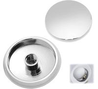 SANTUO 2 Pcs Click Clack Basin Waste, 38mm Push Button Pop Up Sink Plug Replacement Cap for Bathroom Sink Drain Stopper Fits Standard Pop Up Waste Mechanism