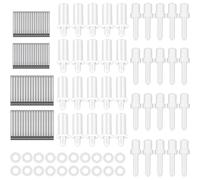 SANTUO 220PCS Professional Plantation Shutter Repair Tools Kit, 20 Spring Loaded Shutter Pins, 20 Repair Pins, 80 Large and 80 Small Louver Staples, 20 Washers for Shutter Replacement and Window Blind