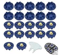 SANTUO 22PCS Screw-in Cricket Spikes with Cricket Spikes Replacement with Spanner Blue Cricket Shoes Cleat Set Replacement Golf Shoe Spikes Suitable for Most Sneakers and Balls 22 * 10mm