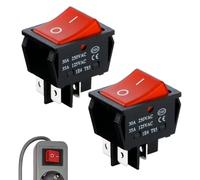 SANTUO 2Pcs Numatic Henry Vacuum Cleaner Rocker Switch with Light, 4-Pin On/Off Power Button Replacement,for Hetty, James, and George Models, for Household Appliances, 30A Welders,Easy Installation