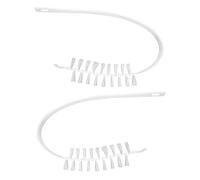 SANTUO 2Pcs Washing Machine Drum Cleaner Set - Long Flexible Brush for Drum Seals & Hard-to-Reach Areas, Limescale Mould Removal Tool with Grout Brush for Corners Deep Cleaning