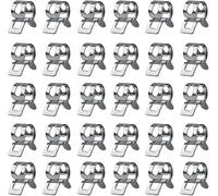 SANTUO 30 Pcs 4mm Spring Hose Clips, Metal Fuel Line Hose Pipe Clips, Silicone Vacuum Hose Clamps for Water Pipe Air Tube Fastener Motorcycle Scooter ATV