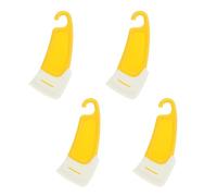 SANTUO 4 PCS Silicone Pan Cleaning Scraper - Non Stick Food Scrapers Dish Scraping Spatula Multi Functional Kitchen Scraper