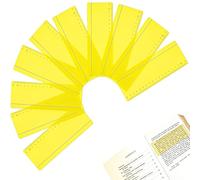 SANTUO 8 Pieces Dyslexia Overlays for Reading - PET Yellow Overlays for Dyslexia, Dyslexia Aids for Dyslexia ADHD Irlens Syndrome Visual Stress Relief (yellow-1)