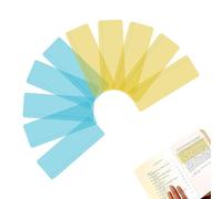 SANTUO 8 Pieces Dyslexia Overlays for Reading - PET Yellow Overlays for Dyslexia, Dyslexia Aids for Dyslexia ADHD Irlens Syndrome Visual Stress Relief (blue+yellow)