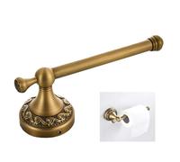 SANTUO Antique Brass Toilet Roll Holder - Wall Mounted Vintage Style, Premium Brass Material for Bathroom/Kitchen/Living Room