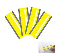 SANTUO Coloured Overlays for Dyslexia 4 Pack - Yellow Overlays for Dyslexia Reading Tools, Dyslexia Aids & Visual Stress Relief for ADHD, Irlen Syndrome