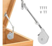 SANTUO Soft Close Hinges for Toy Box, Lid Stay 105 Degree Open with Soft Close, Lid Support Hinges for a Quiet, Slow Close Experience, Fits Cabinets, Toy Boxes, and Furniture Durable Zinc Alloy